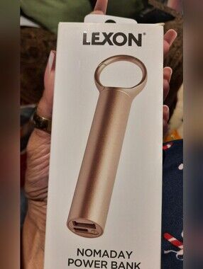 Lexon Nomaday Power Bank – Rose Gold Portable Charger In Original Box W/clip